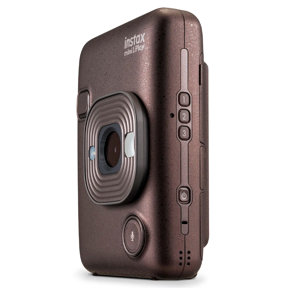 Гибридная фотокамера мгновенной печати Fujifilm instax mini liplay deep bronze vn ex d - фото 4