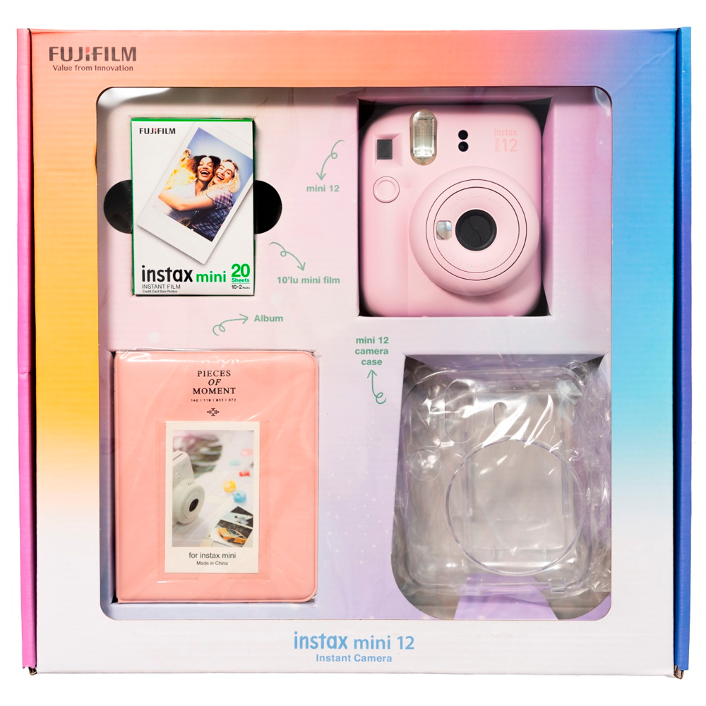 Фотокамера д/момент.снимков Fujifilm instax mini 12 blossom pink bundle2