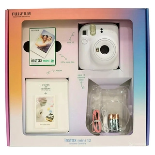 Fujifilm лездік фотокамерасы instax mini 12 clay white - bundle2