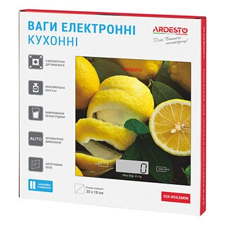 Весы кухонные Ardesto SCK-893 Lemon