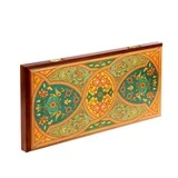 Нарды "Персидские", доска дерево 40х40 см, с полем для игры в шашки, d=2.7 см, h=0.9 см  - фото 7