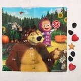 Игра подвижная "Приклей Медведю нос, а Маше - леденец", Маша и Медведь  - фото 2