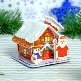 3D Конструктор фигурки «Дом деда мороза» 