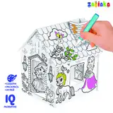 Домик-раскраска 3 в 1 «Милая принцесса» 