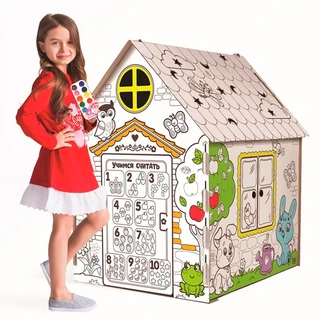 Дом-раскраска из картона «Мой домик» 