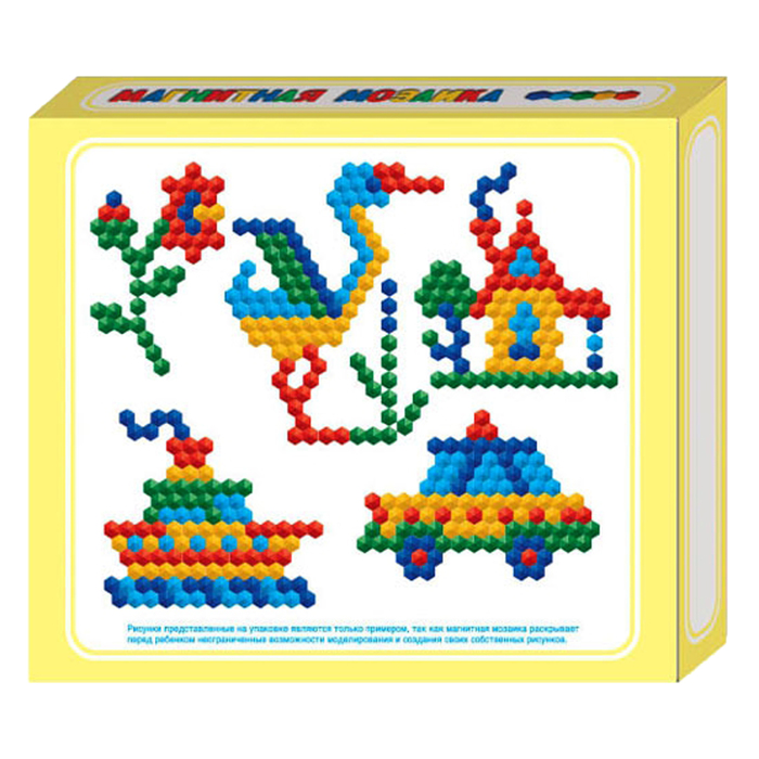 Мозаика магнитная шестигранная, 5 цветов, 125 элементов 