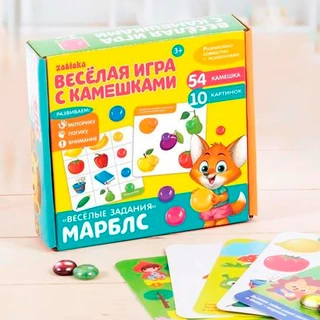 Мозаика с камешками «Марблс. Весёлые задания», карточки 