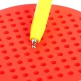 Планшет обучающий «Магнитное рисование», 120 отверстий, цвет красный  - фото 4