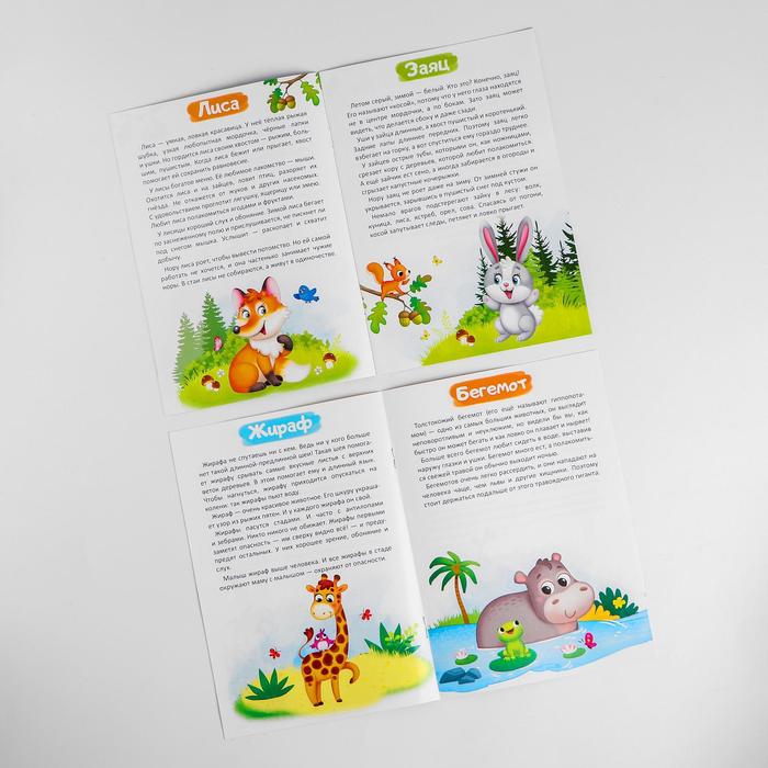 Рамка вкладыш «Лесные животные и дикие животные» + 2 книги (головоломка) 