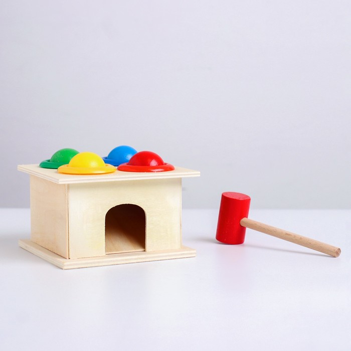 Деревянная игрушка «Стучалка» 11×11×9 см 