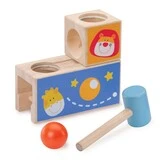 Логическая игрушка-стучалка с шариком "Сафари" 