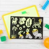 Планшет для рисования светом "Давай играть!" с трафаретом 