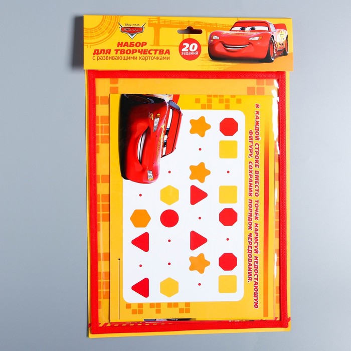 Развивающая игра «Пиши-стирай» в папке с карточками и маркером, Тачка 