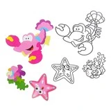 Витраж из пластилина «Подводный мир»  - фото 2