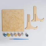 Картина по номерам на дереве «Барашек» 20×20×4 см  - фото 3