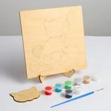 3D картина «Игривая кошечка» 20×20×4 см  - фото 2