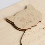 3D картина «Игривая кошечка» 20×20×4 см  - фото 4