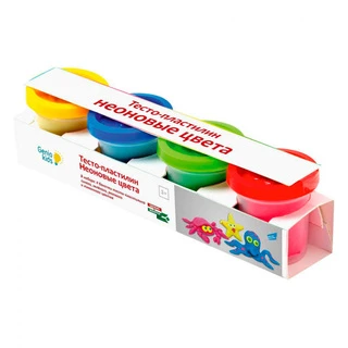 Набор для лепки Genio Kids Тесто-пластилин Неоновые цвета (TA1016V )