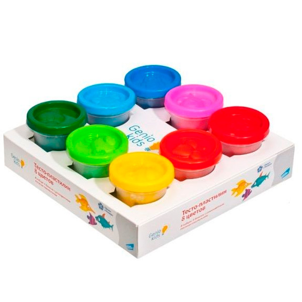 Набор для лепки Genio Kids Тесто-пластилин 8 цветов (TA1045)
