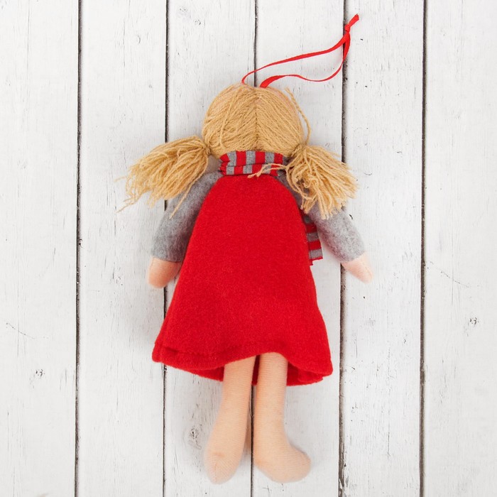 Кукла интерьерная «Оксана», сердце с пуговкой на платье, цвета МИКС 