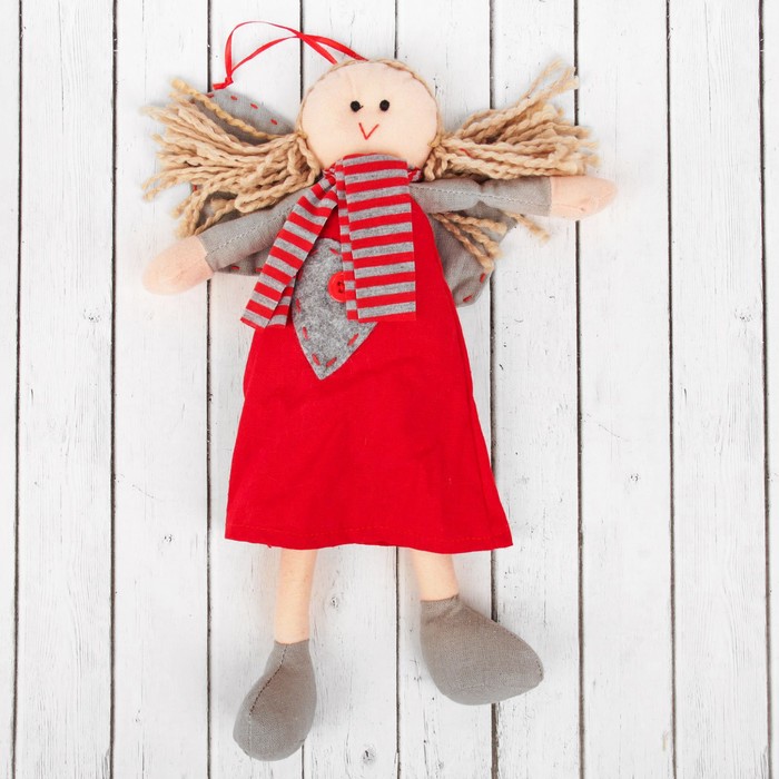 Кукла интерьерная «Ангелочек», с сердцем на платье, цвета МИКС 