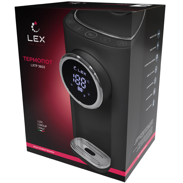Термопот LEX LXTP 3603 Black