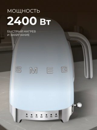 Чайник Smeg KLF04PBEU (Пастельный голубой) - фото 4