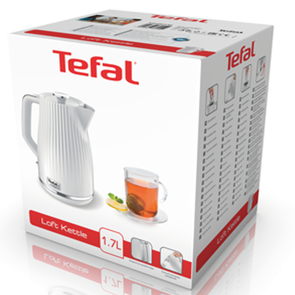 Чайник Tefal Loft White KO250130 в Алматы - цены, купить в интернет ...