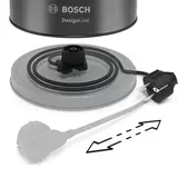 Чайник Bosch TWK4P440 DesignLine серебристый - фото 6