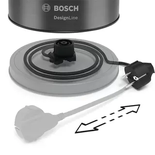 Чайник Bosch TWK4P440 DesignLine серебристый