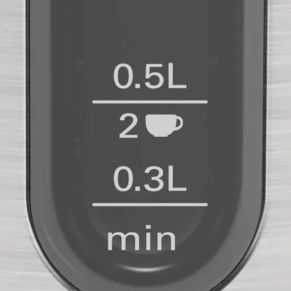 Чайник Bosch TWK4P440 DesignLine серебристый - фото 3