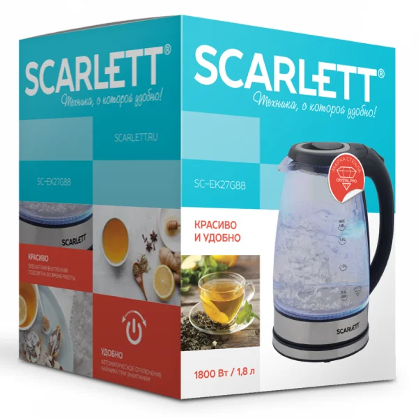Чайник электрический Scarlett SC-EK27G88 SC-EK27G88 - фото 6