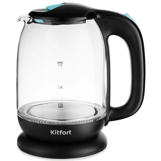 Чайник электрический Kitfort КТ-625-1 голубой КТ-625-1