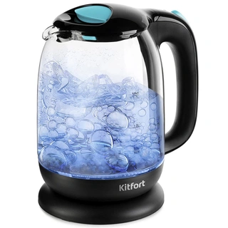 Чайник электрический Kitfort КТ-625-1 голубой КТ-625-1