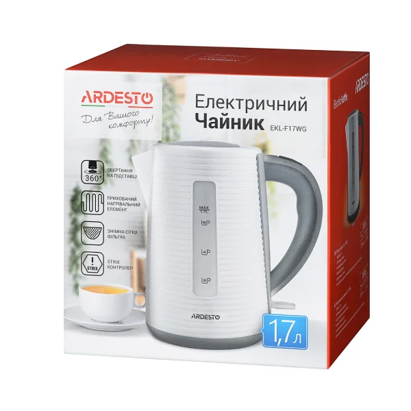 Электрочайник Ardesto EKL-F17WG - фото 4