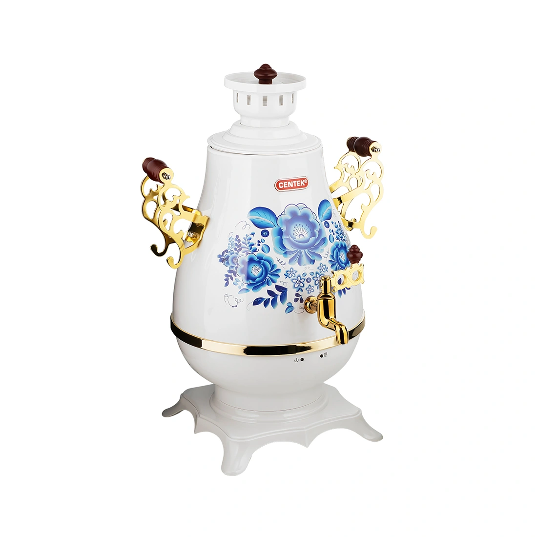 Самовар Centek CT-0092 A (белый/рисунок/золото) CT-0092 A
