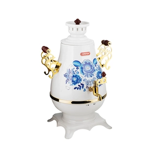 Самовар Centek CT-0092 A (белый/рисунок/золото) CT-0092 A