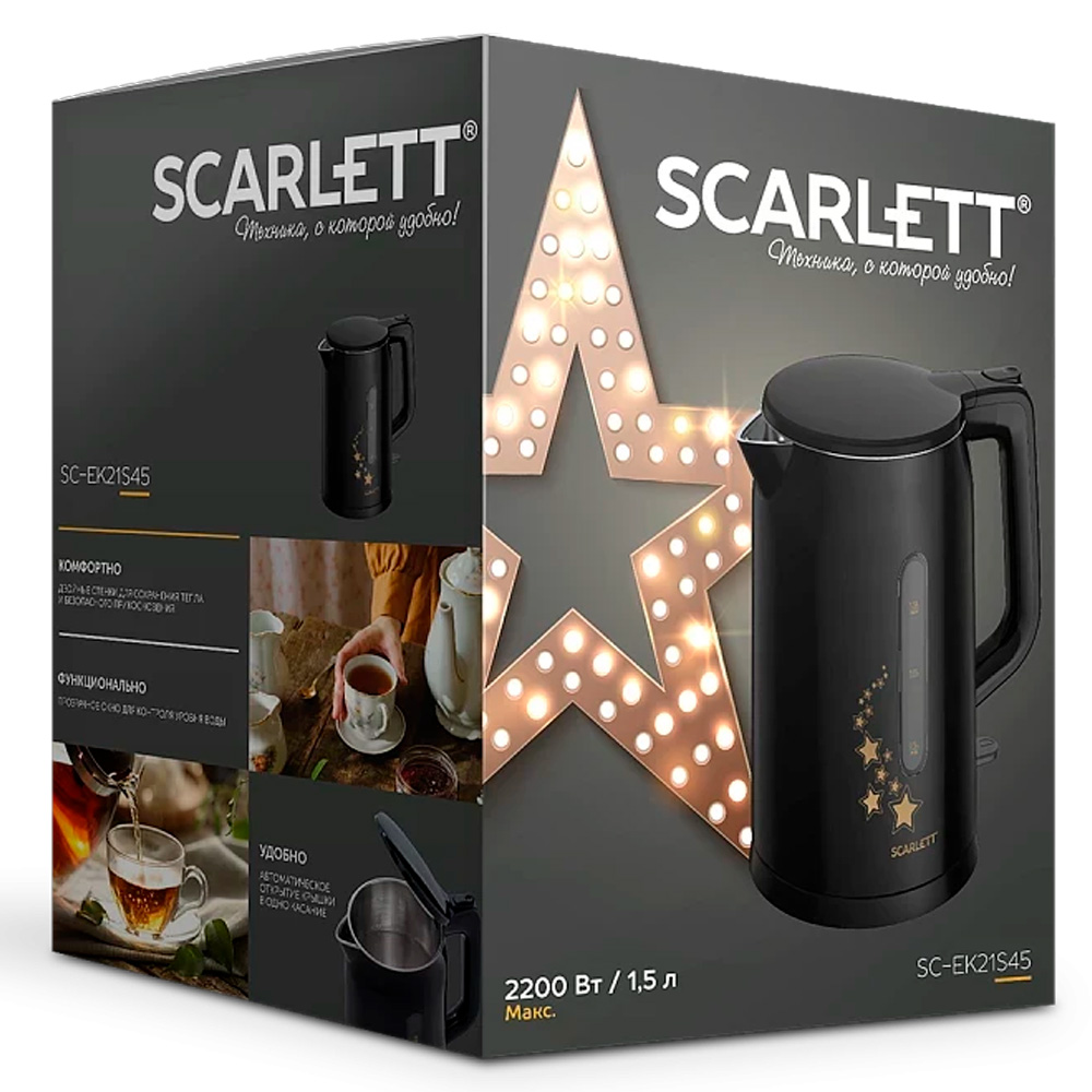 Чайник электрический Scarlett SC-EK21S45  - фото 3