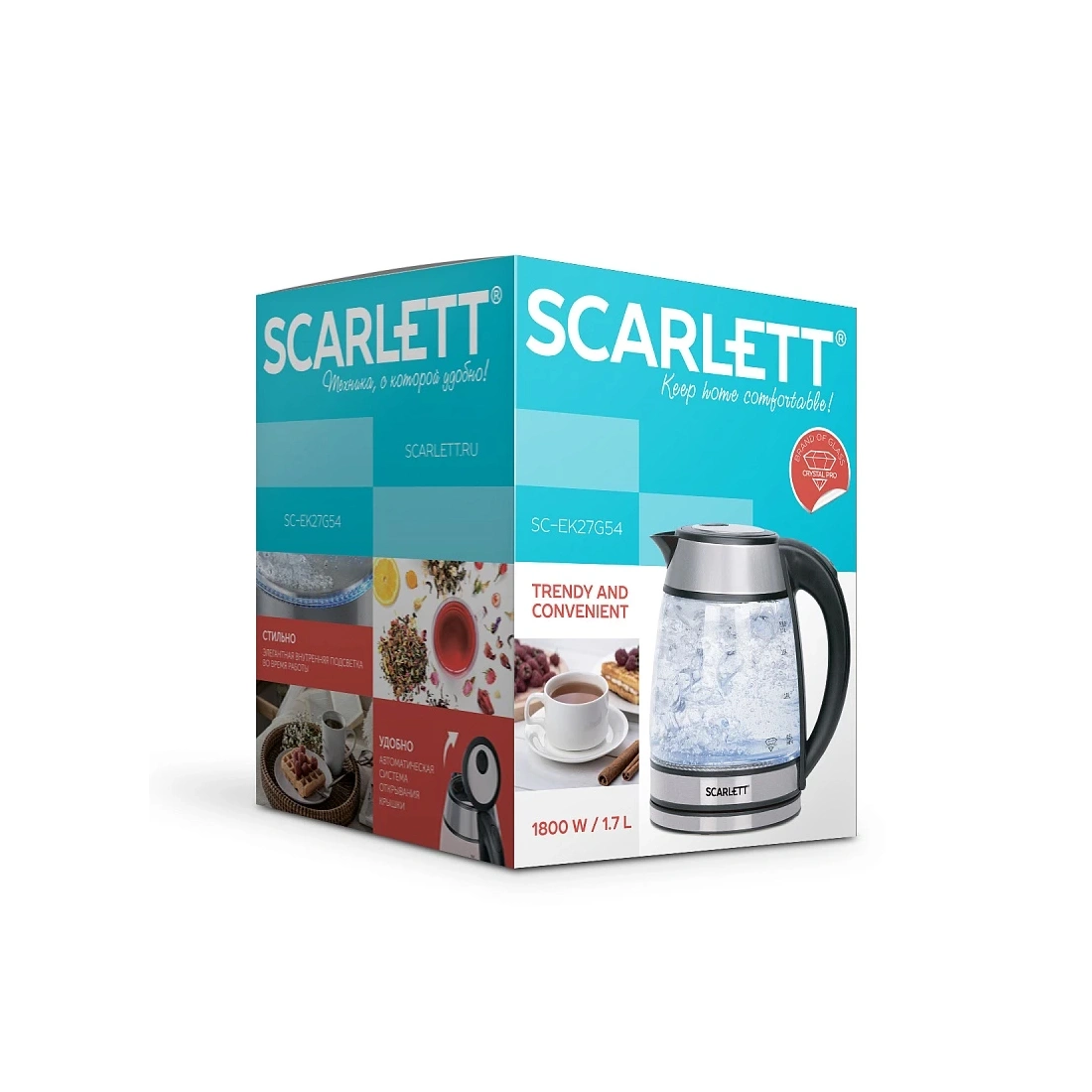 Чайник электрический Scarlett SC-EK27G54 SC-EK27G54 - фото 4