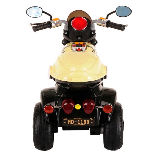 Электромотоцикл Pituso MD-1188, Черно-Бежевый - фото 7