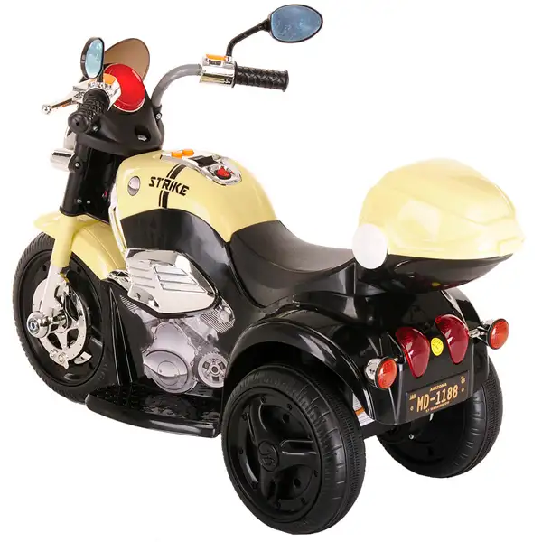 Электромотоцикл Pituso MD-1188, Черно-Бежевый - фото 5