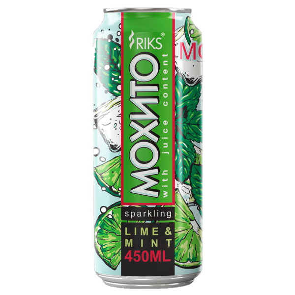 Газированный напиток Мохито Lime & Mint жб 0,45 л