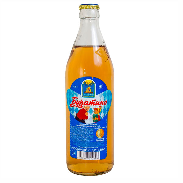 Лимонад Буратино стекло 0,5л