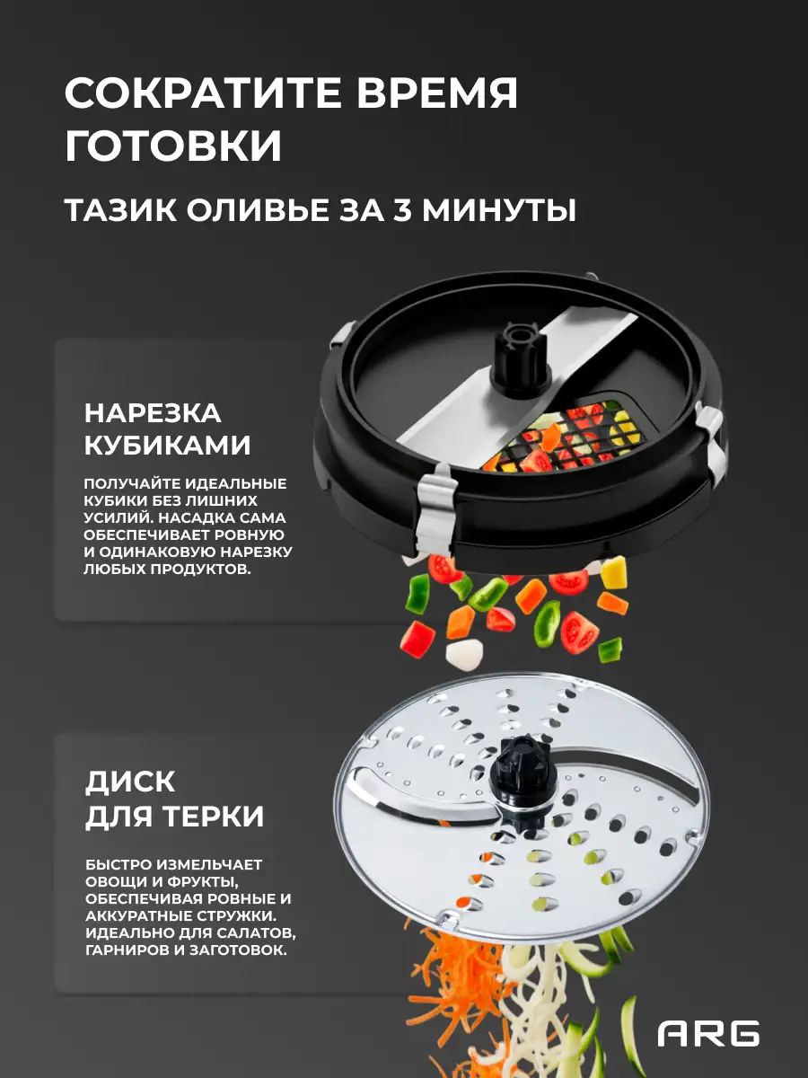 Погружной блендер ARG SG-1300W-2218С - фото 4