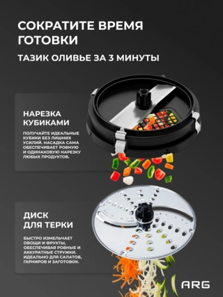 Погружной блендер ARG SG-1300W-2218С - фото 4