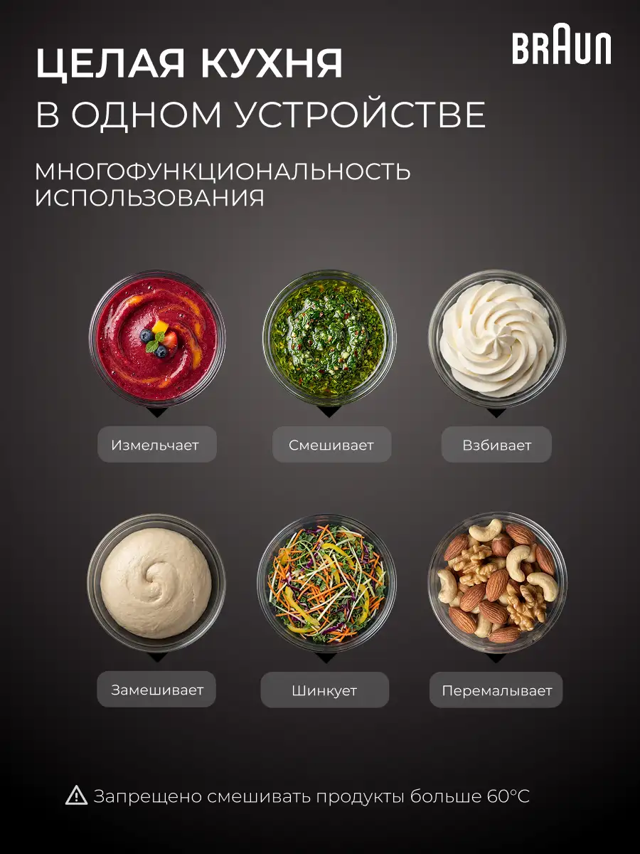 Braun батырылатын блендері MQ 9195XLI - фото 4