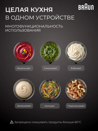 Погружной блендер Braun MQ 9195XLI - фото 4