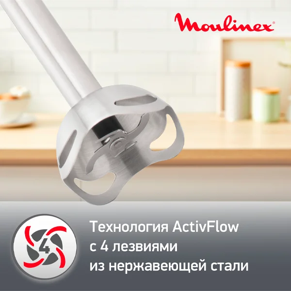 Moulinex батырылатын блендері Optitouch DD833810 - фото 10