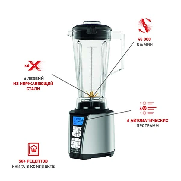 Стационарный блендер Moulinex LM936E10 - фото 6