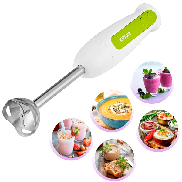 Погружной блендер Kitfort КТ-3051-2 White-Light Green - фото 6